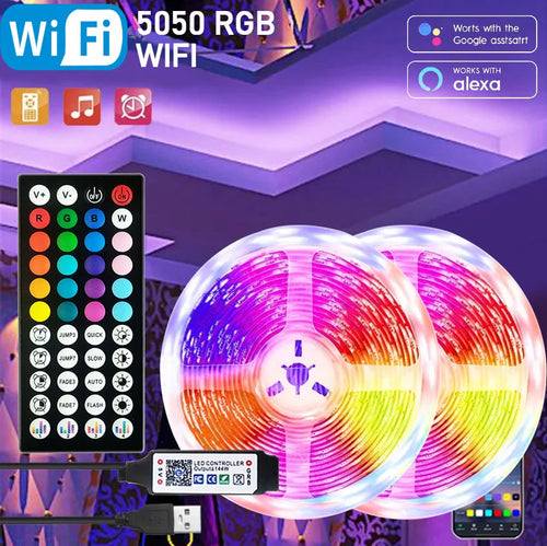 LED RGB Strip Lights- App Control+ Remote|5m / 10m / 20m / 30m | Bedroom, Gaming, Home Decor.