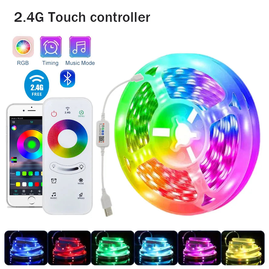 LED RGB Strip Lights- App Control+ Remote|5m / 10m / 20m / 30m | Bedroom, Gaming, Home Decor.