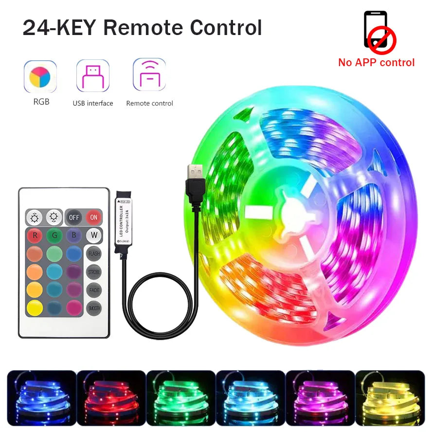 LED RGB Strip Lights- App Control+ Remote|5m / 10m / 20m / 30m | Bedroom, Gaming, Home Decor.